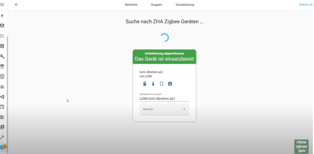 Hinzufügen über ZHA