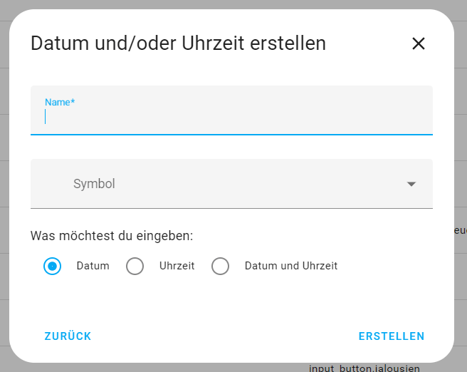 Datum und/oder Uhrzeit erstellen